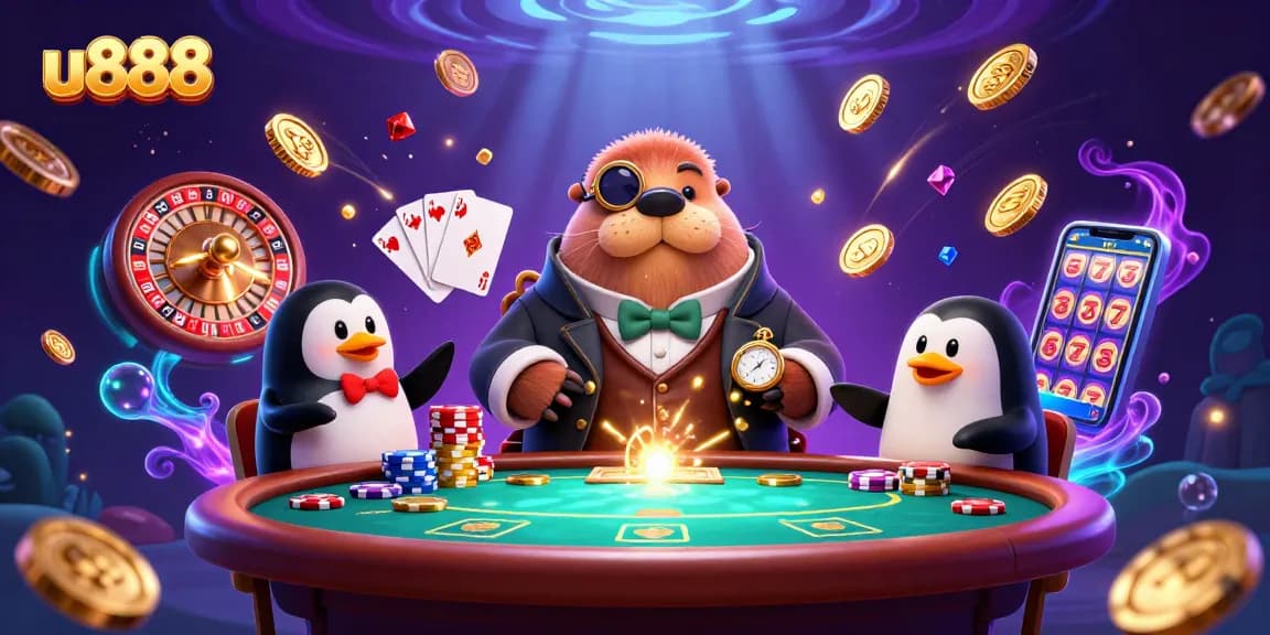 Join the underwater poker action with u888 as the walrus, penguin dealer, and pufferfish bluff!