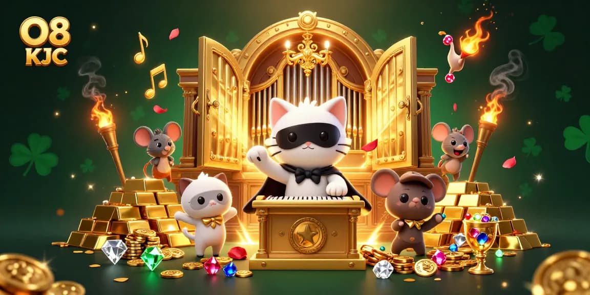 Join the O8 KJC fun as you indulge in immersive casino action packed with gold treasures.