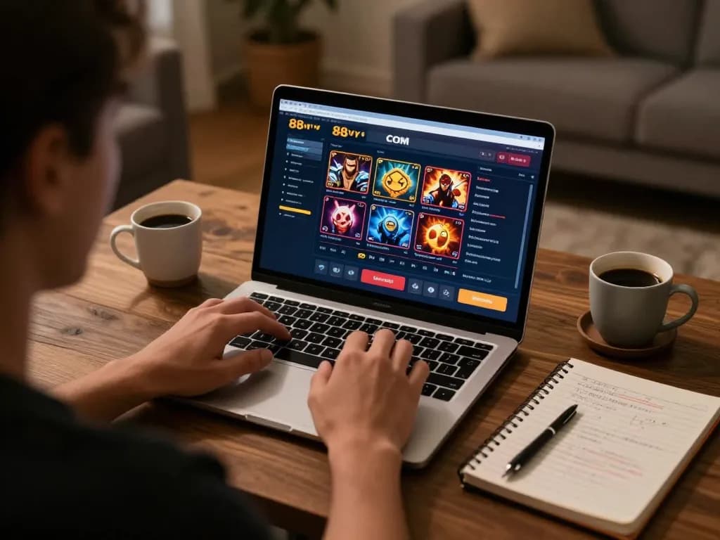 Engaging with 88vv COM online casino while tracking betting strategies.