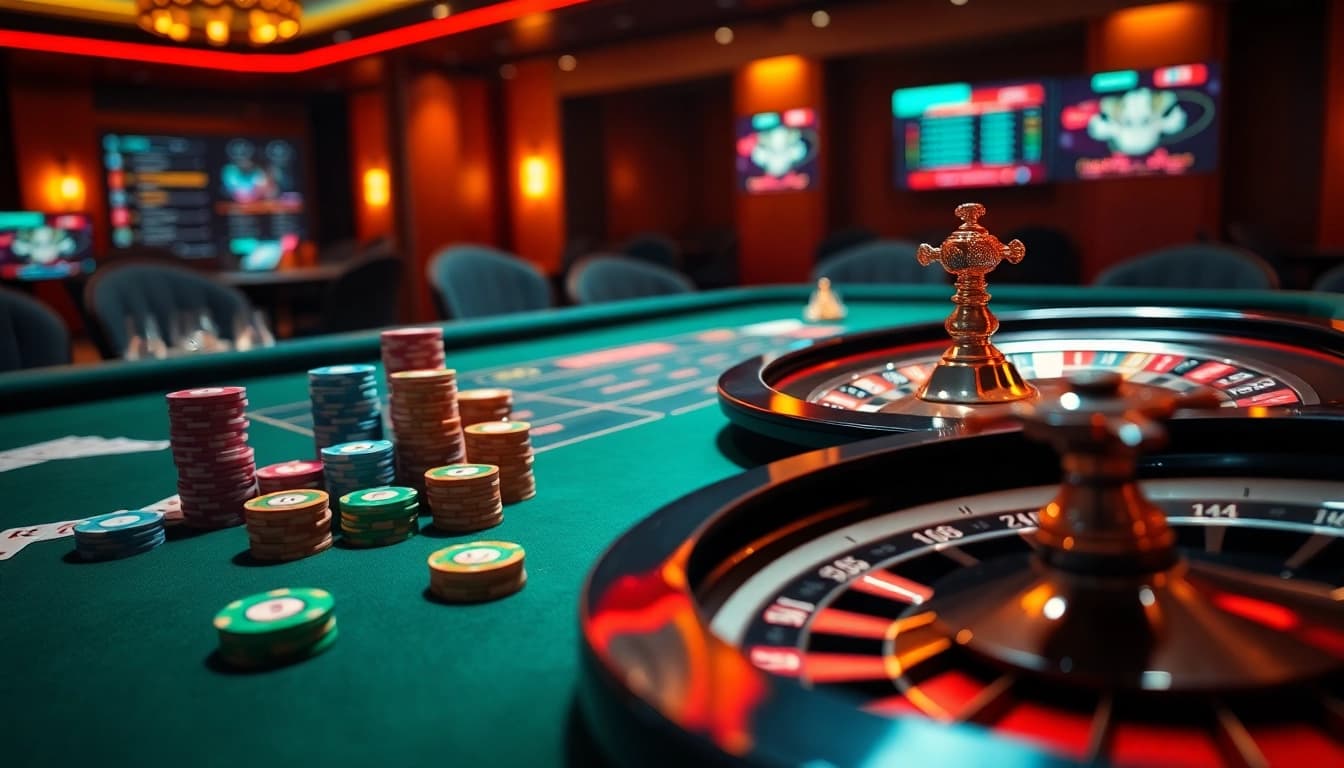 Experience thrilling gaming moments at Link GO8 with vibrant casino elements.
