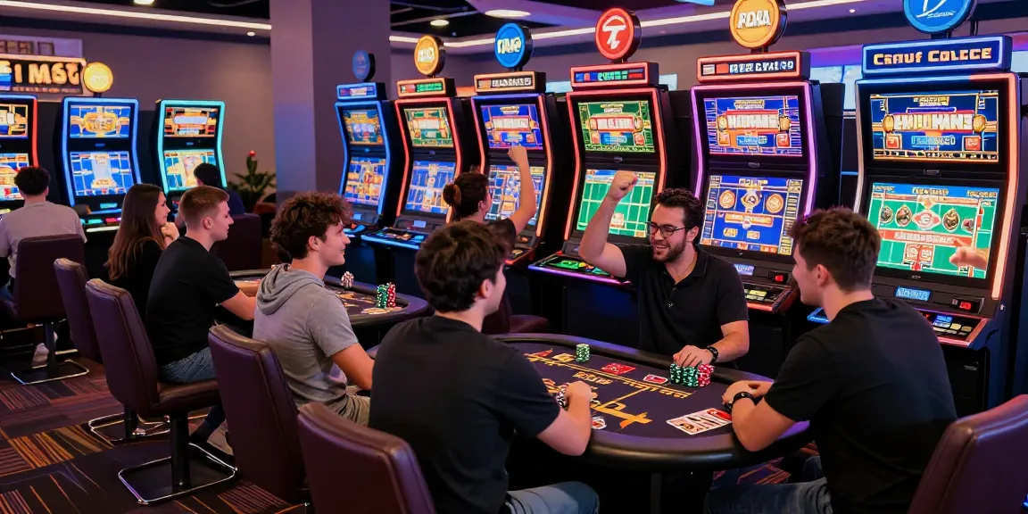Players enjoying games at Mastercard casinos featured on https://mvc.org.uk with vibrant atmosphere and modern gaming setup.