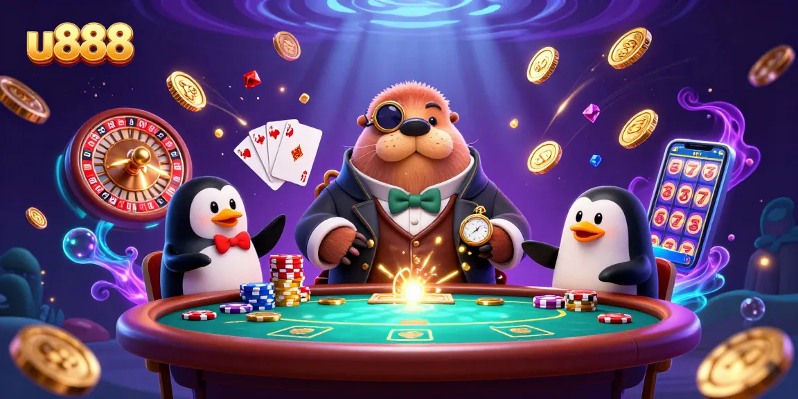 Join the underwater poker action with u888 as the walrus, penguin dealer, and pufferfish bluff!