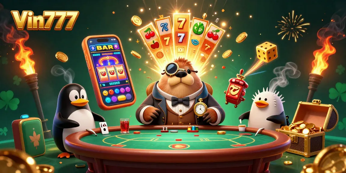 Experience exhilarating casino thrills with Vin777 through a vibrant underwater poker scene.
