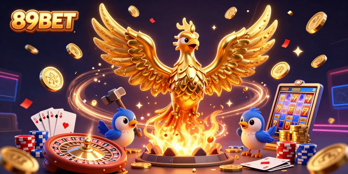Engage in exciting gameplay at 89BET with golden phoenix and dynamic casino elements