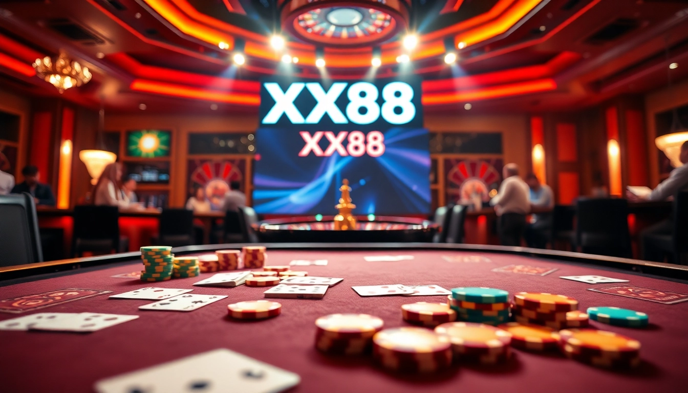 Experience thrilling poker action at XX88 casino with exciting game elements.