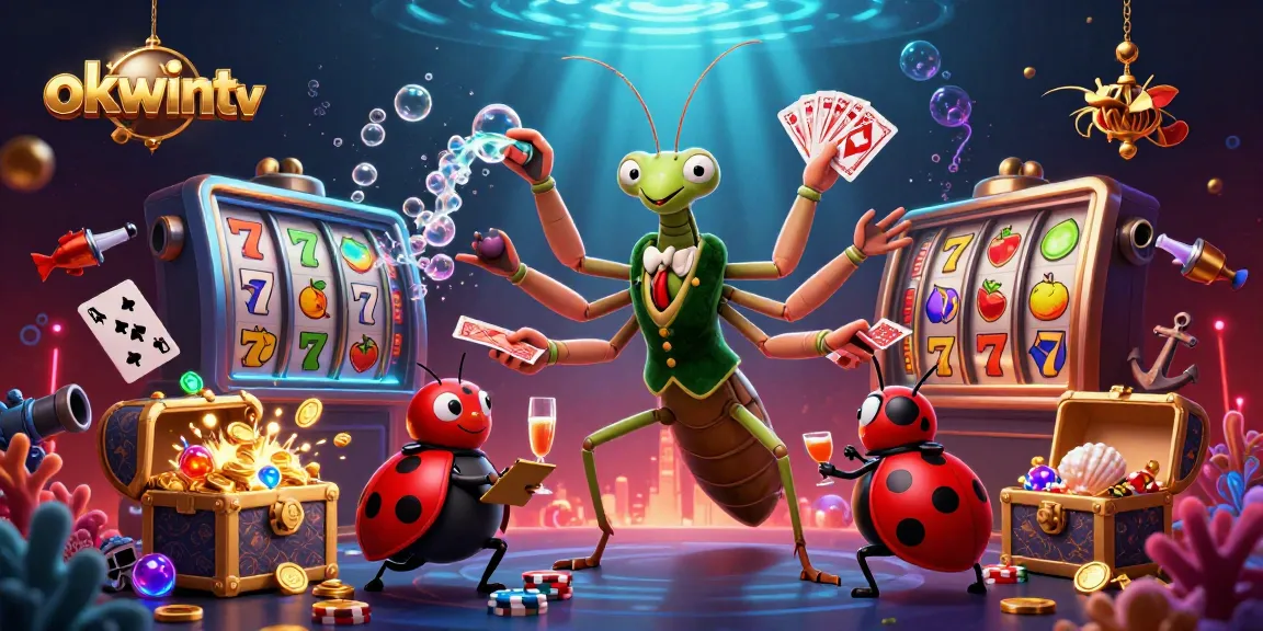 Engage with the exciting moments of okwintv's online slots featuring vibrant characters and dynamic theme.