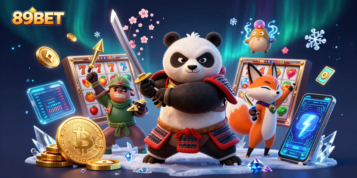 Engage in exhilarating gameplay at 89BET with dynamic characters and vibrant casino elements.