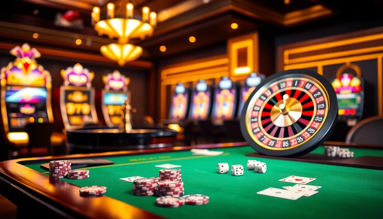 Experience excitement and professionalism at hello88 com with vibrant casino tables and slot machines.