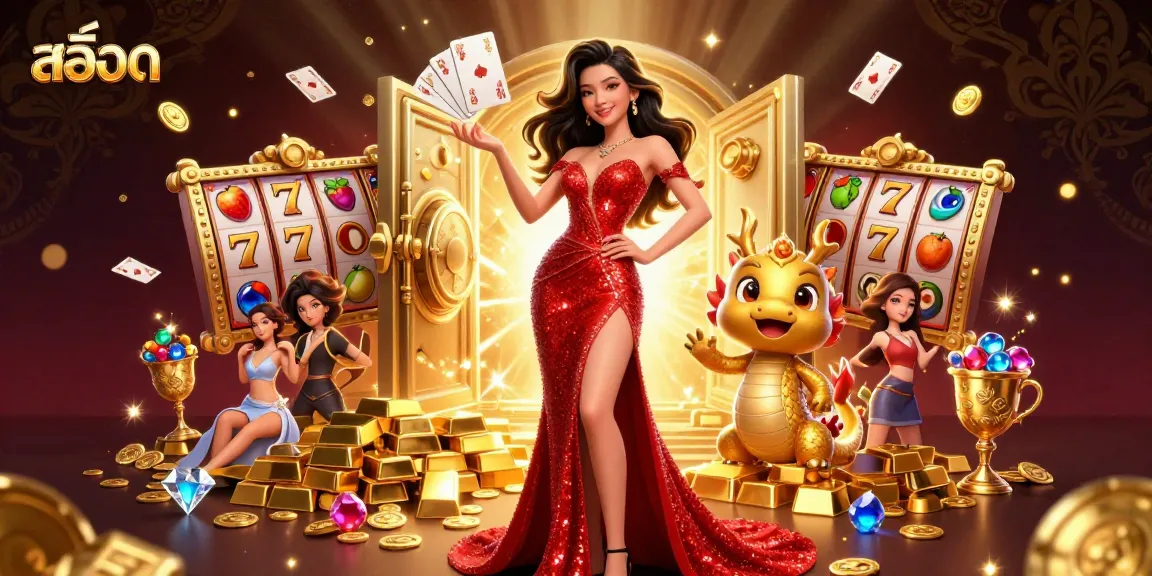 Spin the reels of สล็อต and enjoy vibrant casino-themed adventure with golden treasures.