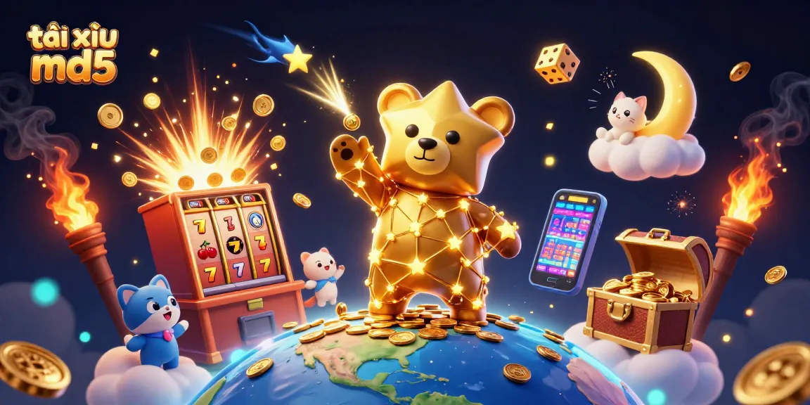Win big with tài xỉu md5 in this vibrant, dynamic casino illustration showcasing luck and excitement!