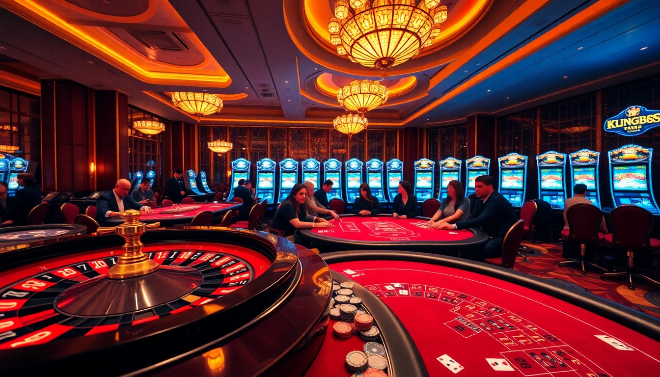 Players revel in the exciting atmosphere of the king 88 online casino, enjoying games and betting.