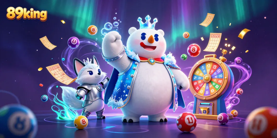 Engage in fun with 89king's vibrant illustrated casino experience featuring lively characters.