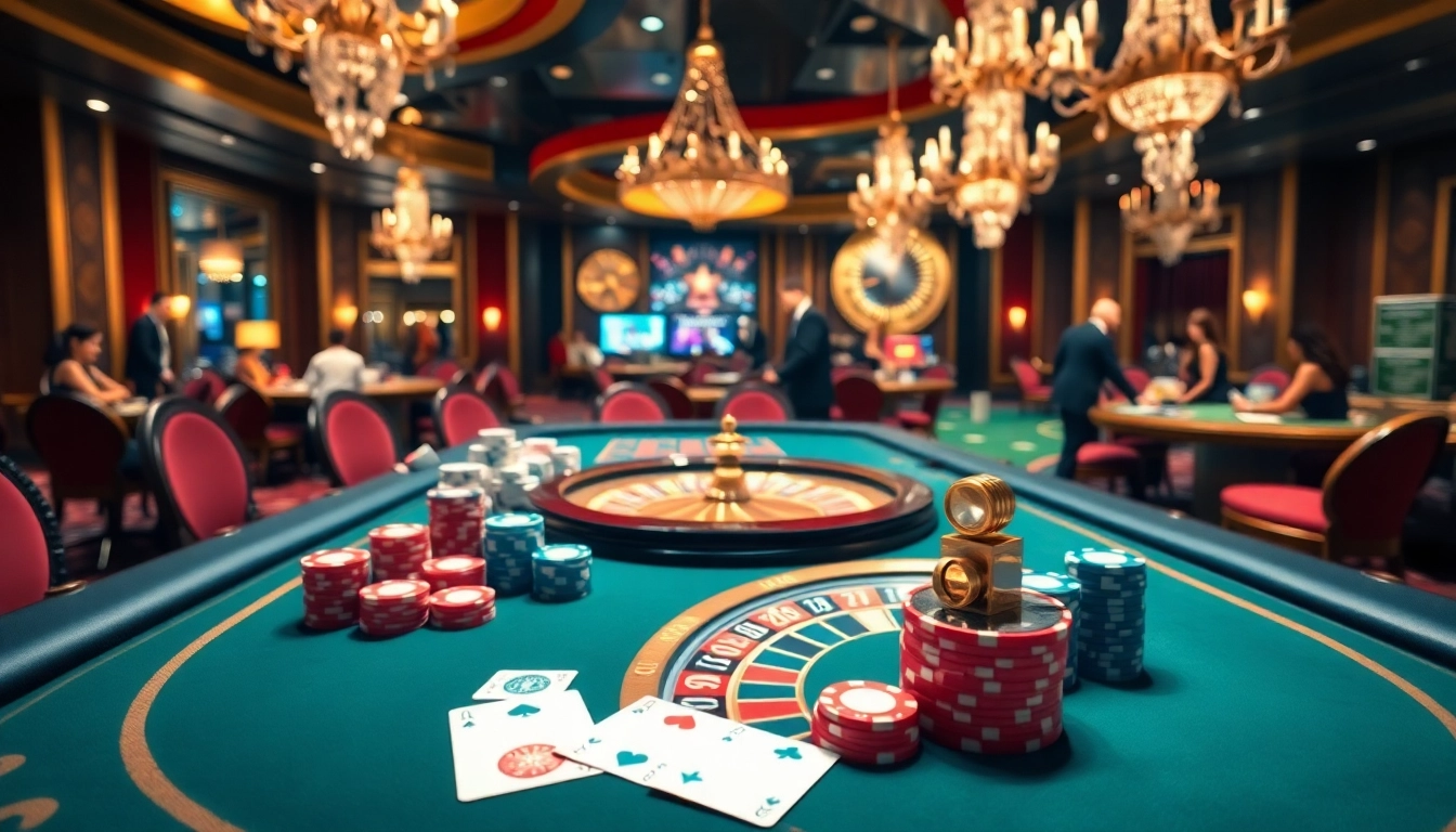 Experience the excitement of QQ88pro Vip with vibrant casino tables and dynamic players.