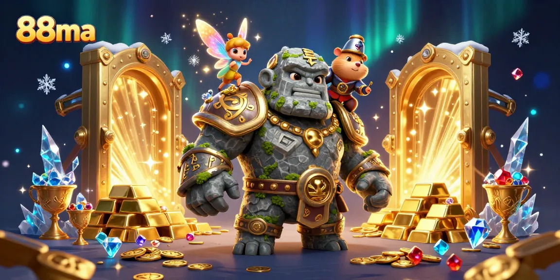 Experience the excitement of winning at 88ma with an enchanting casino scene featuring magical elements.