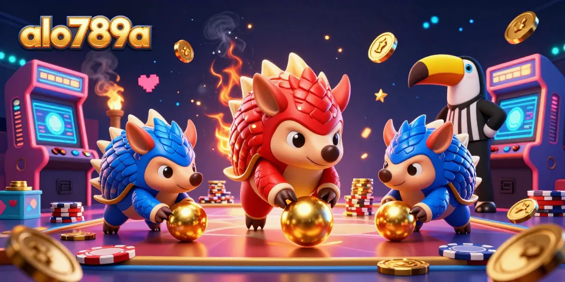 Experience the excitement of alo789a with vibrant pangolins in a thrilling gambling scene!