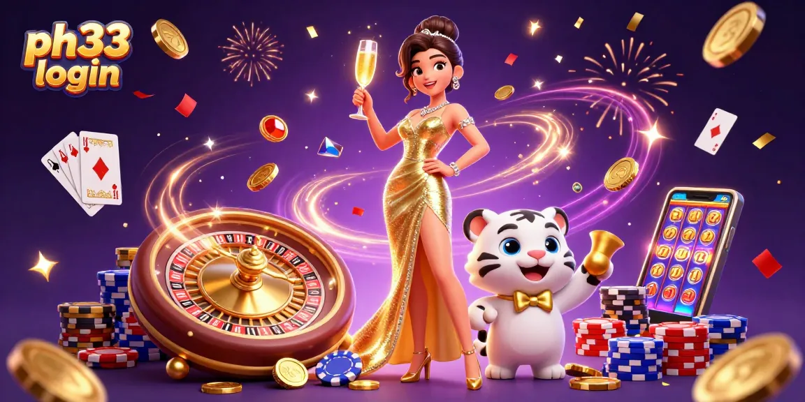 Engage in exciting gameplay with ph33 login showcasing vibrant scenes of jackpots and high-energy casino action.
