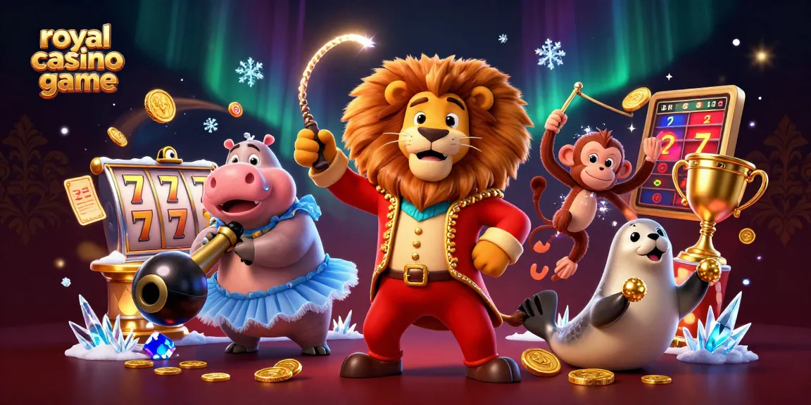 Experience the royal casino game with exciting 3D characters and dynamic slot elements.
