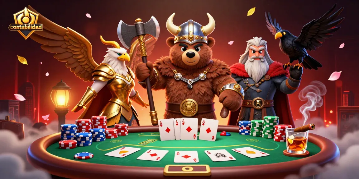 Engage in casino fun with contabilidad, featuring dynamic poker action and vibrant 3D characters.