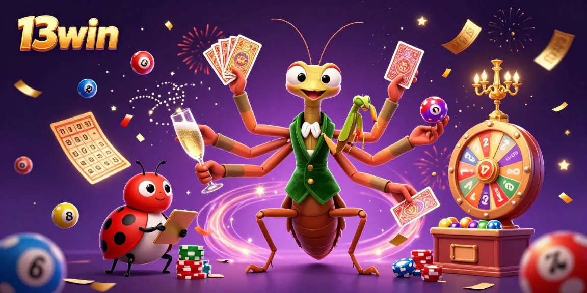 Engage with 13win’s exciting gambling experience through vibrant 3D character action and dynamic game elements.