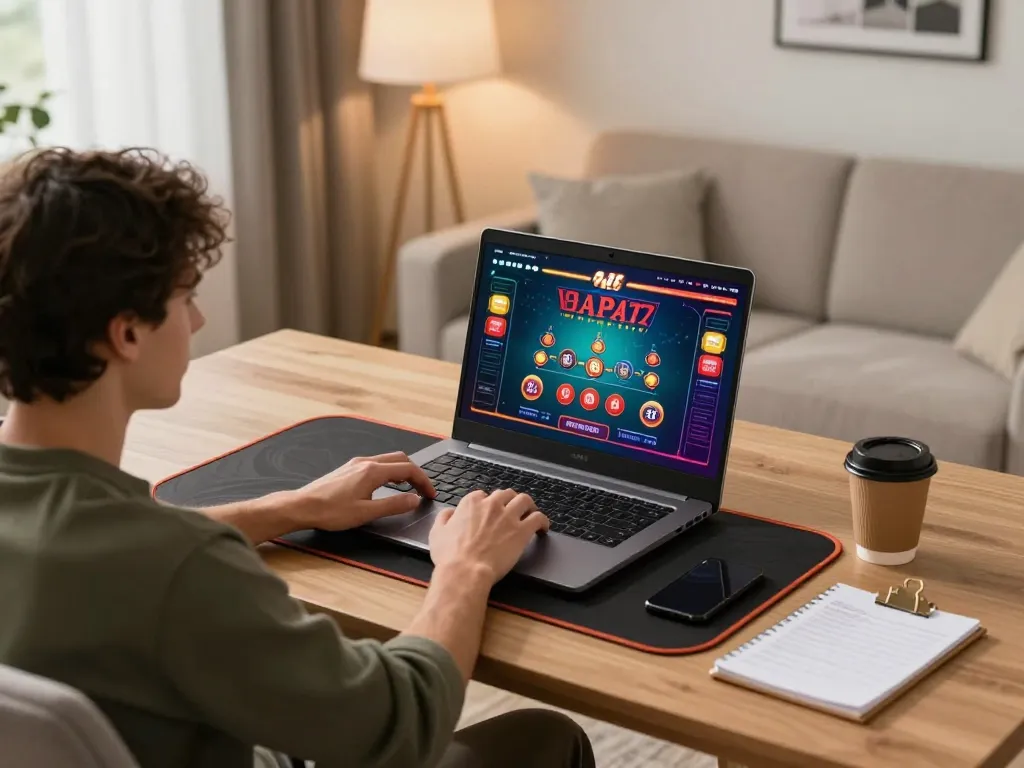 Player enjoying an exciting Baccarat game on RR88 platform, showcasing online gaming experience.