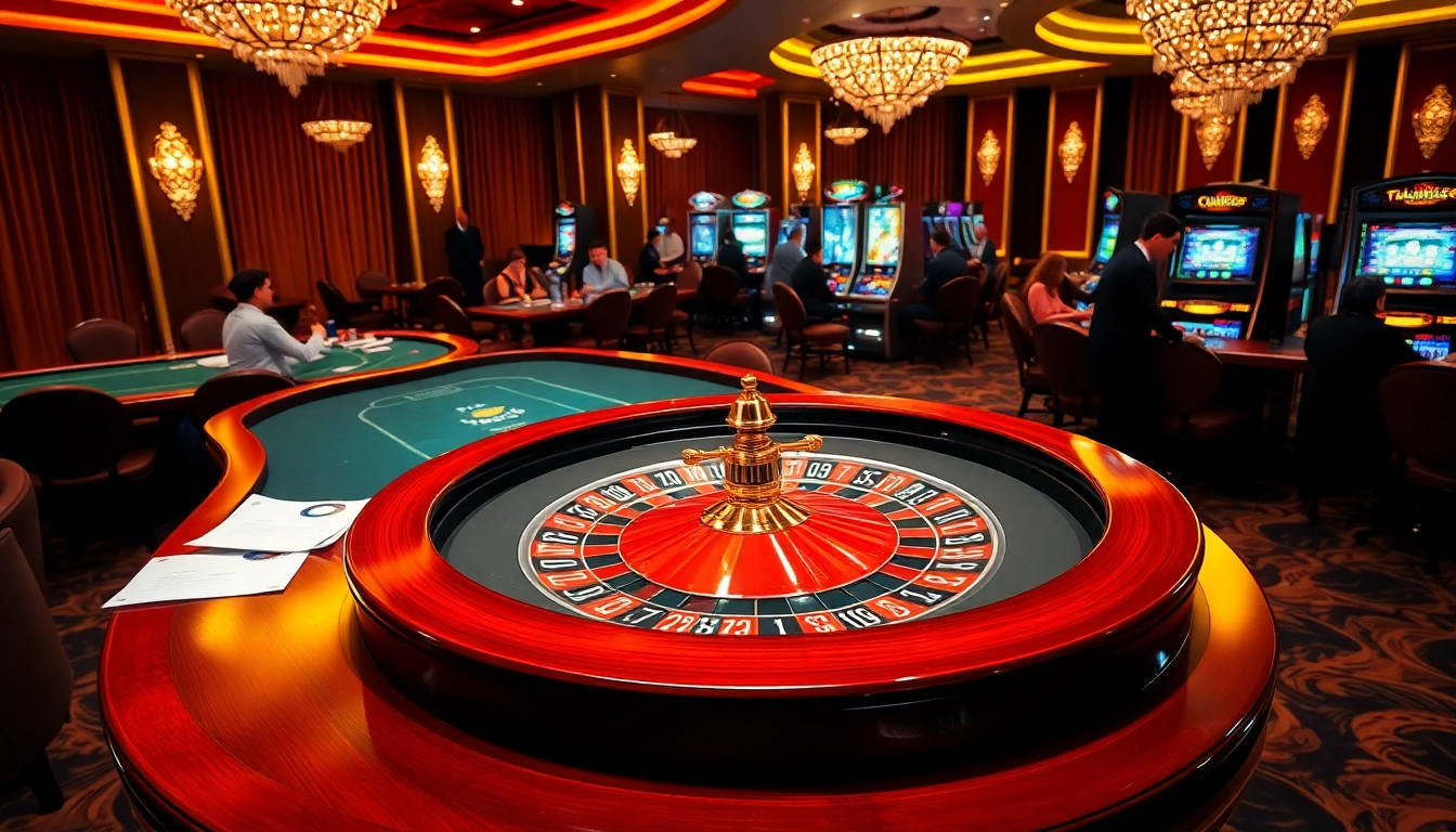 Experience the thrill of 789win casino with vibrant gaming tables and glamorous slot machines.
