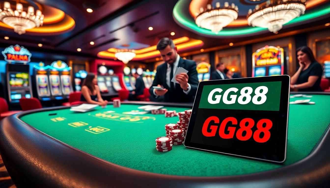 Experience thrilling gameplay with GG88's premier gaming options at https://www.gg88com.com/ in a luxurious casino setting.