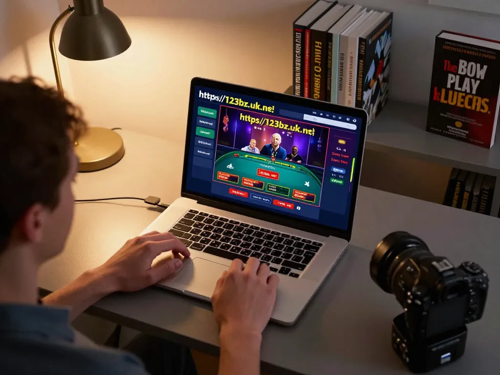 Engaging with live dealer games at https://123bz.uk.net/, showcasing an immersive online gaming setup.
