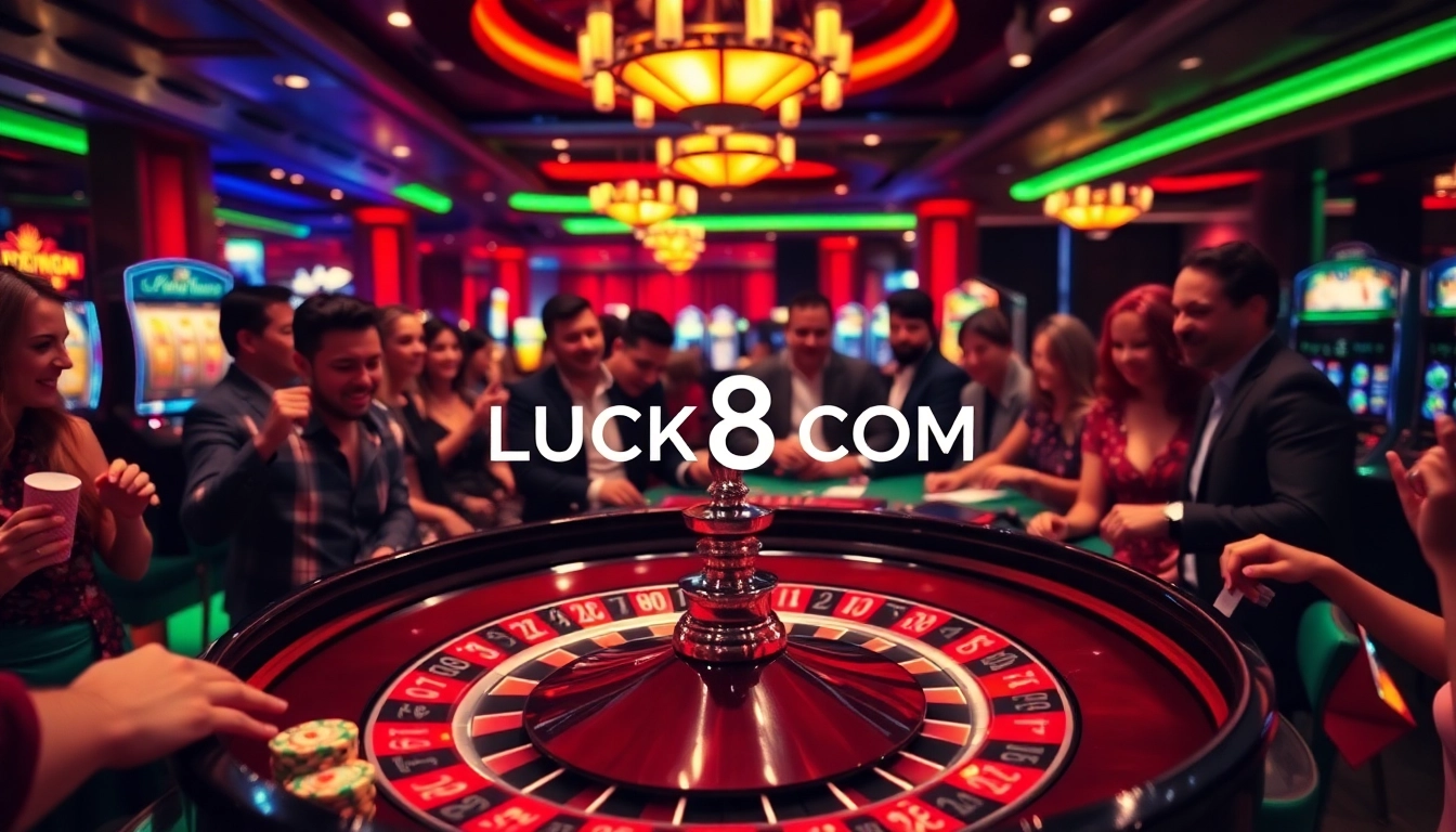 Experience thrilling gameplay at LUCK8 COM with vibrant casino action and engaging players.