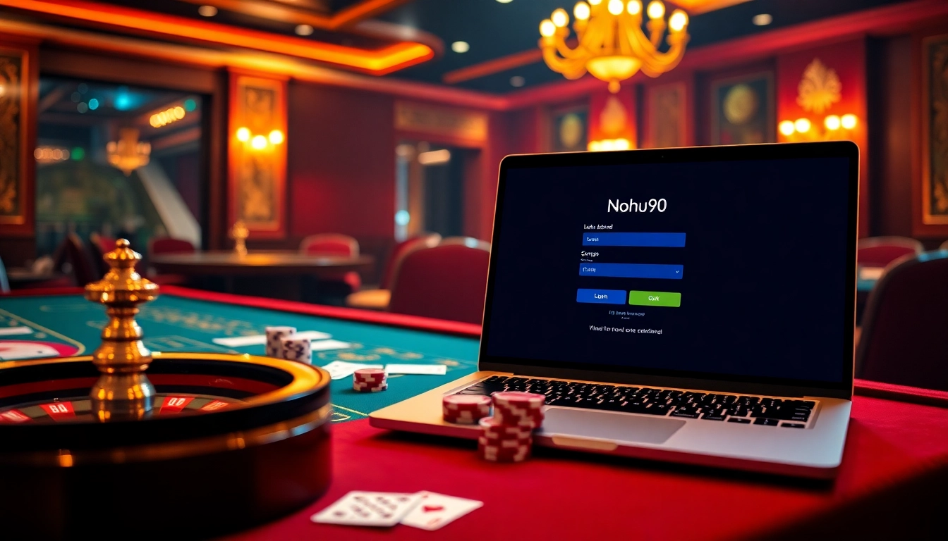 Engage with the excitement of nohu90 đăng nhập while playing at a luxurious online casino table.