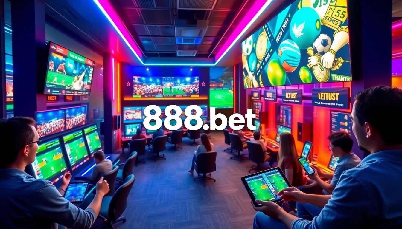 Online betting interface showcasing 888b.bet with vibrant gaming elements and user engagement.
