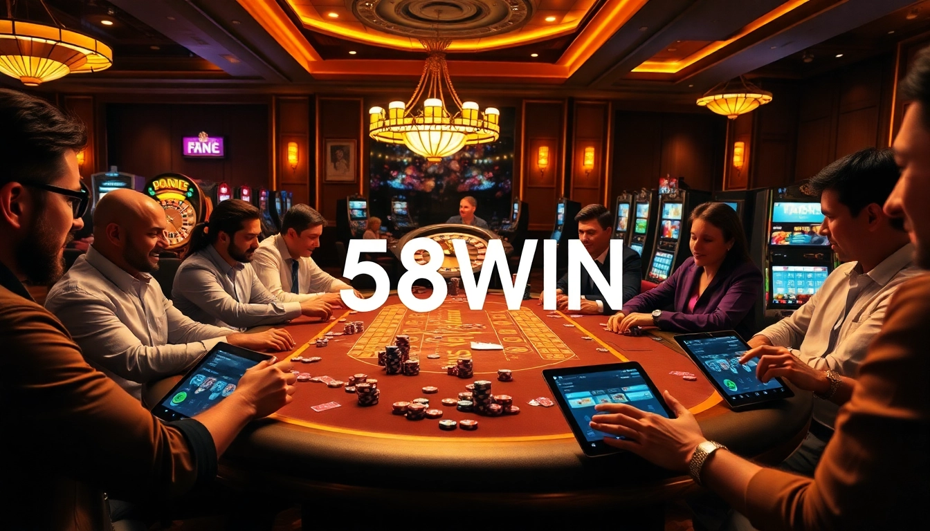 Experience the exhilaration of poker at 58WIN with vibrant gameplay and luxury surroundings.