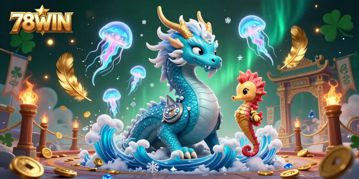 Engage in captivating gameplay at 78WIN with dynamic ocean-themed elements and vibrant casino motifs.