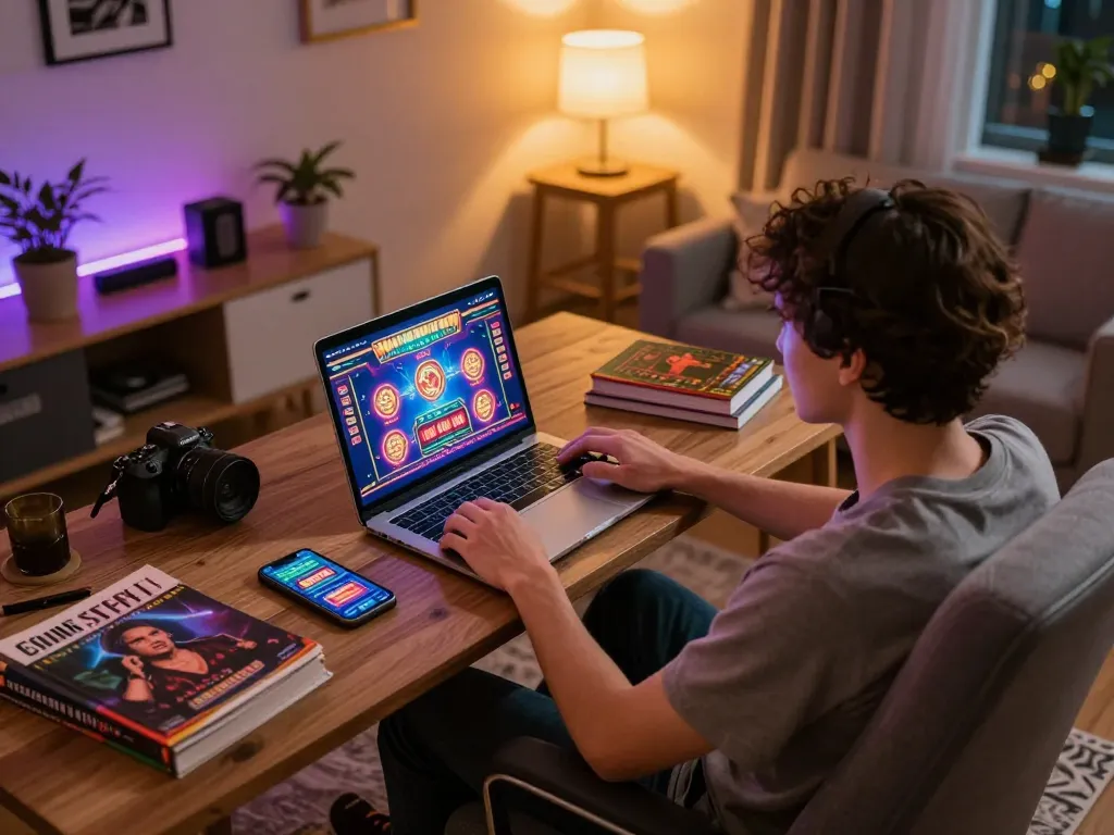 Experience an exciting online gaming session at LV88, showcasing a player engaging in a strategic gambling environment with vibrant visuals.
