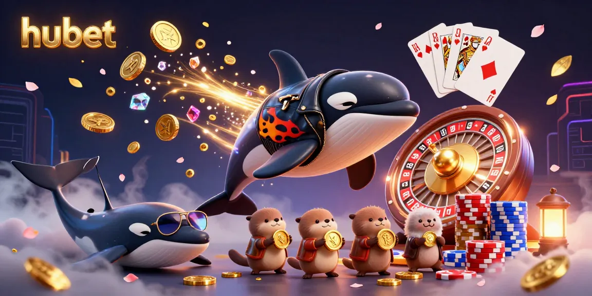 Experience thrilling gaming at hubet with vibrant characters and dynamic casino elements.