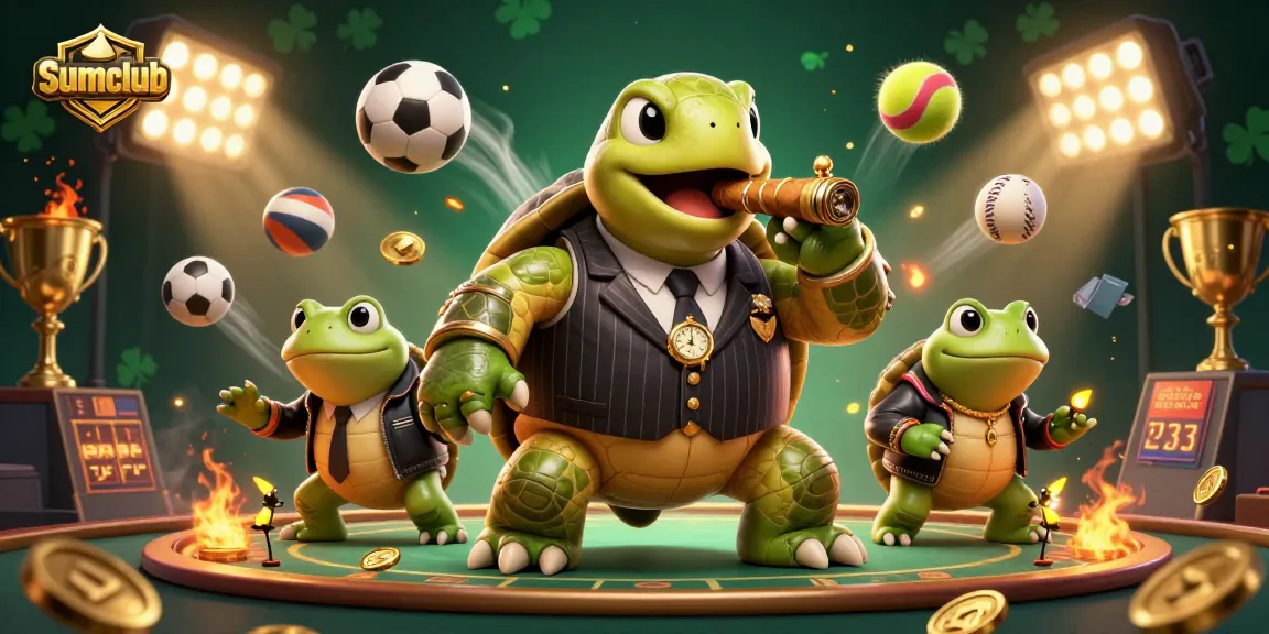Sumclub immerses players in a vibrant casino experience with lively characters and engaging elements.