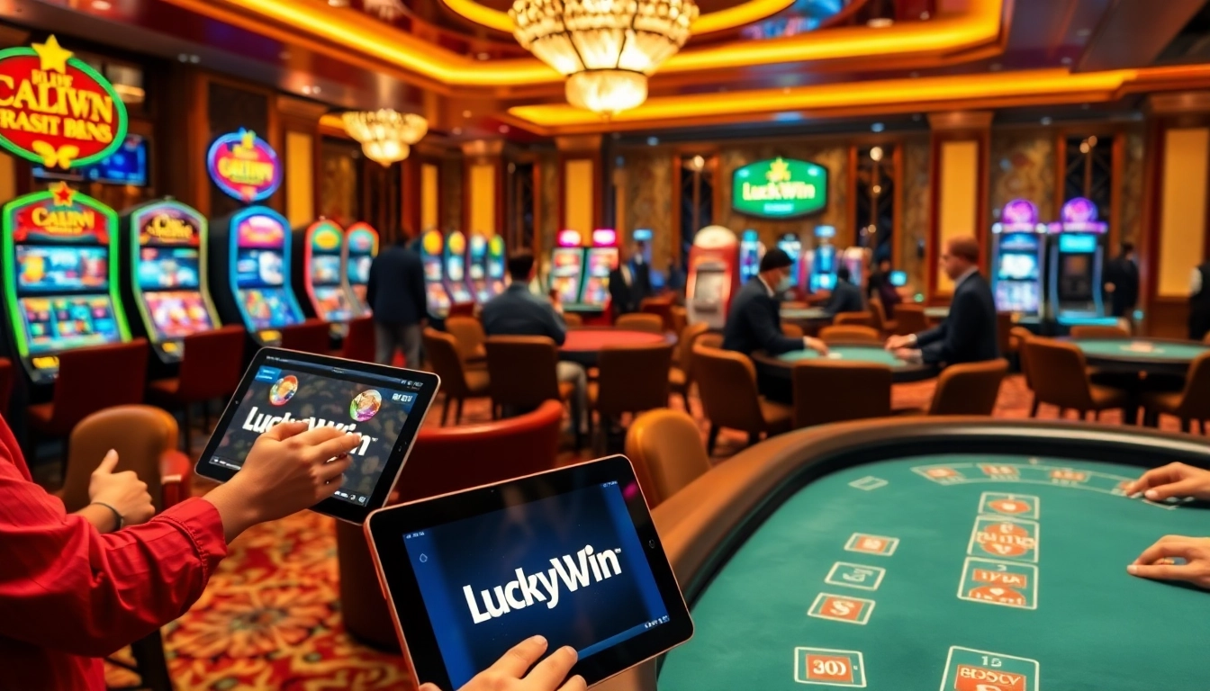 Experience the excitement of gaming at LuckyWin with vibrant slots and live dealer action.