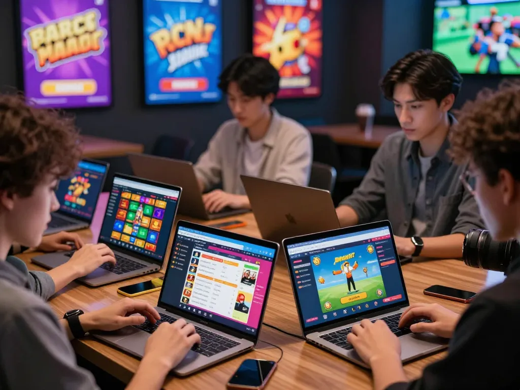 Engaged users on nhà cái 33win platform experiencing diverse gaming options in an exciting and modern online betting environment.