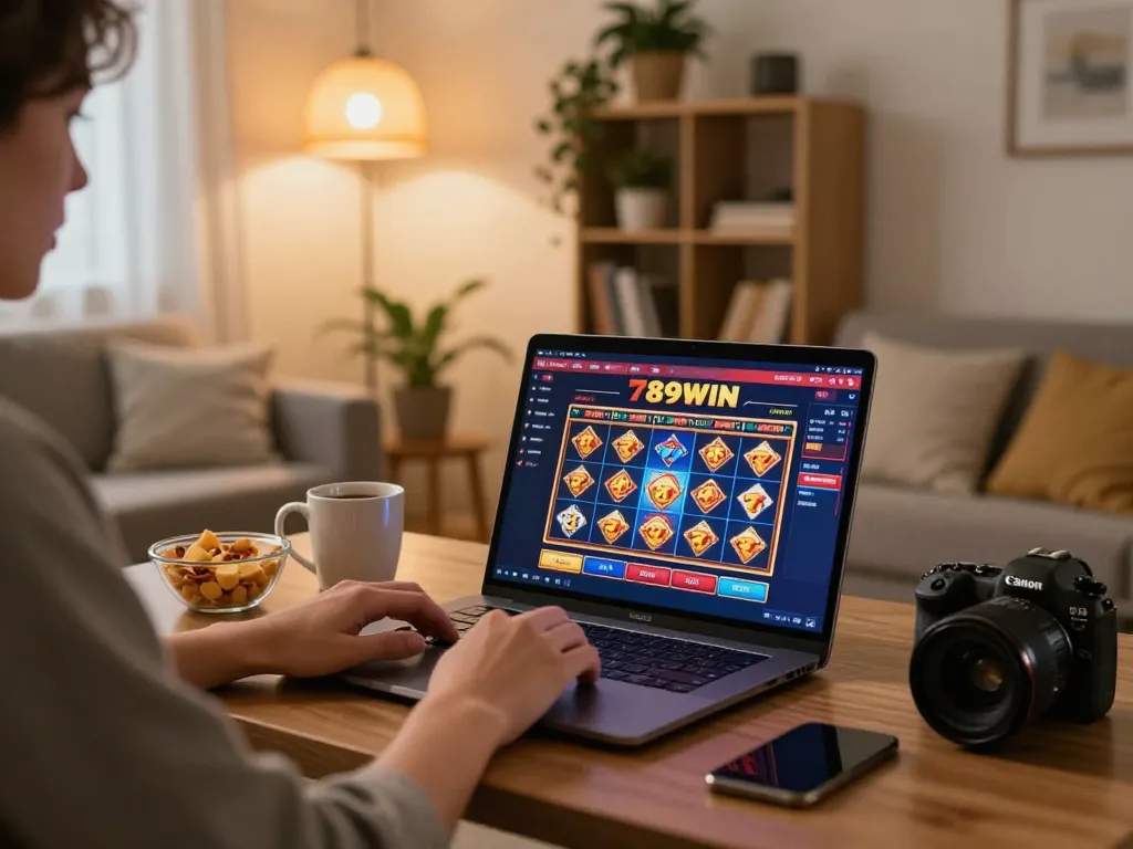 Experience the excitement of gaming on 789WIN while enjoying a cozy home atmosphere.