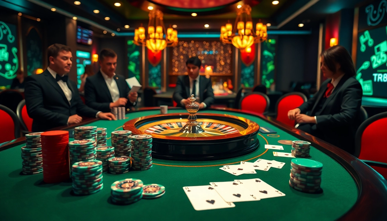 Experience the thrill of high-stakes gambling at https://tr88.autos/ with luxurious casino tables and vibrant action.