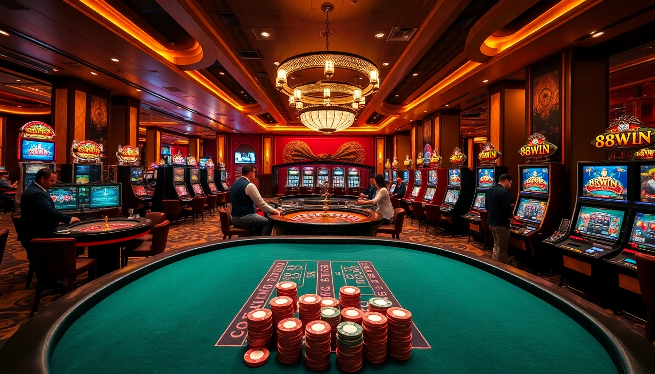 Experience thrilling gameplay at 98win.com with vibrant casino tables and engaging players.