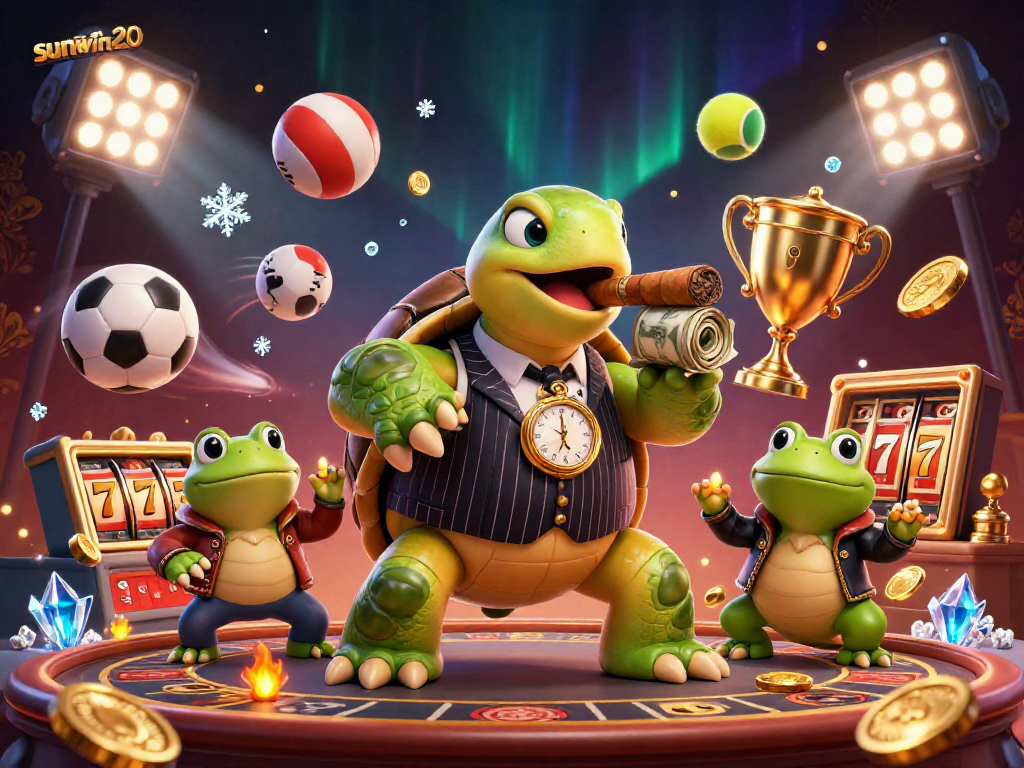 Experience thrilling action at sunwin20 with vibrant 3D casino character scenes and dynamic game elements.