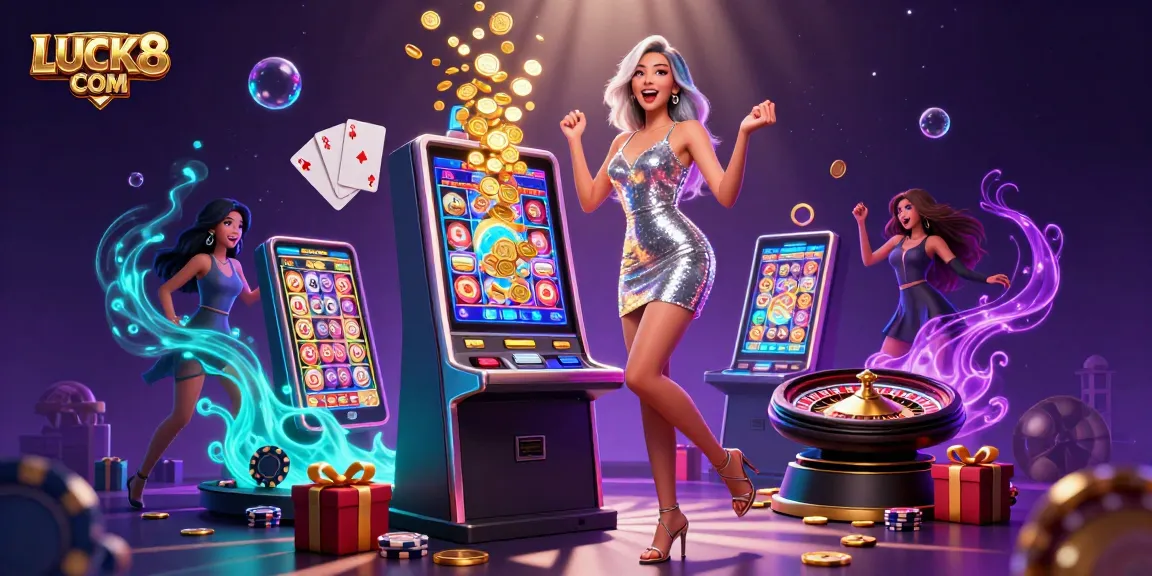 Experience thrilling wins at LUCK8 COM with vibrant slots and stunning casino visuals.