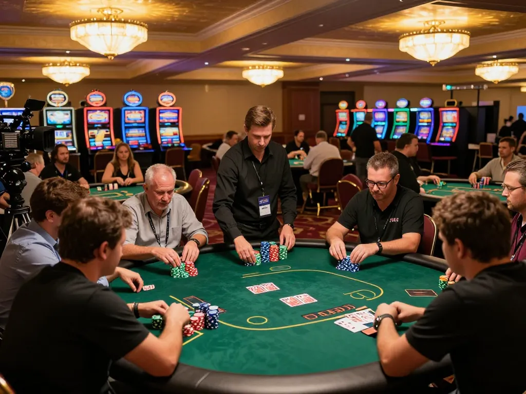 Players engaged in a high-stakes poker game at HO88 casino, showcasing strategic gameplay.