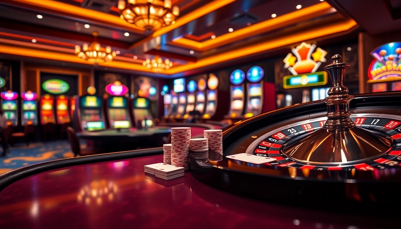 Experience the thrill of betting at Nhà cái TG88 with exciting casino tables and vibrant slot machines.