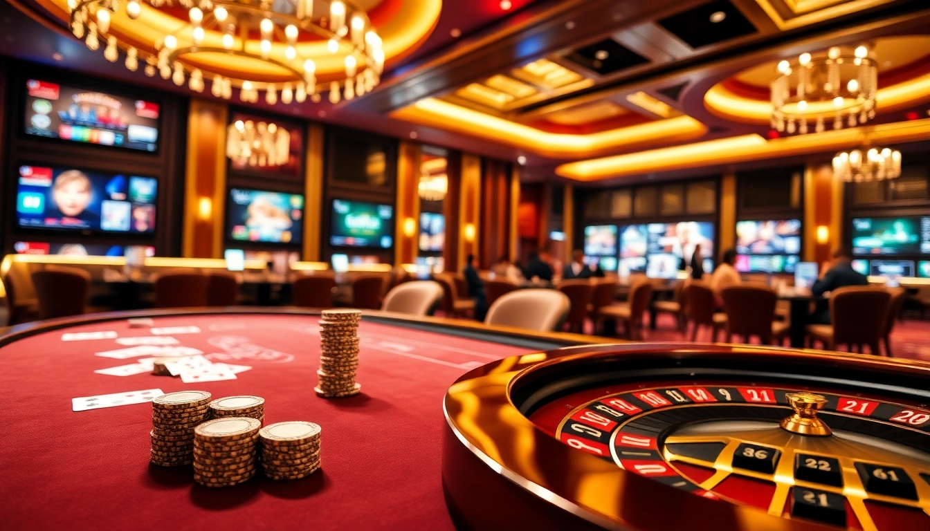 Engaged players enjoying high-stakes gambling at 78winbiz.com, featuring luxurious casino elements.