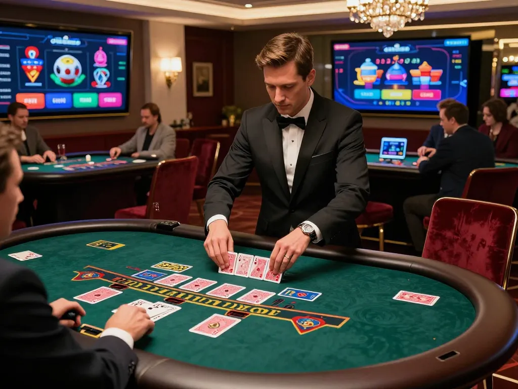 Vin88 casino features thrilling live dealer blackjack gameplay with engaging dealer and players.