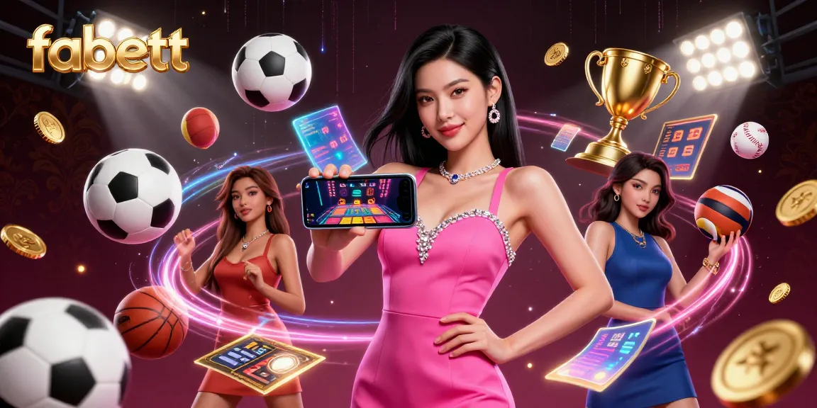 Experience excitement with fabett as a confident woman engages with a live dealer game in a vibrant casino setting.