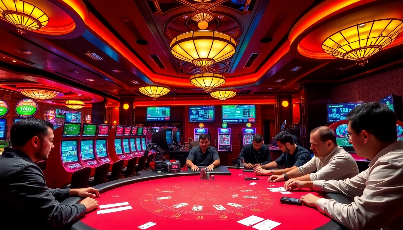 Experience the thrill of gaming at Luongsontv with vibrant poker tables and high-stakes action.