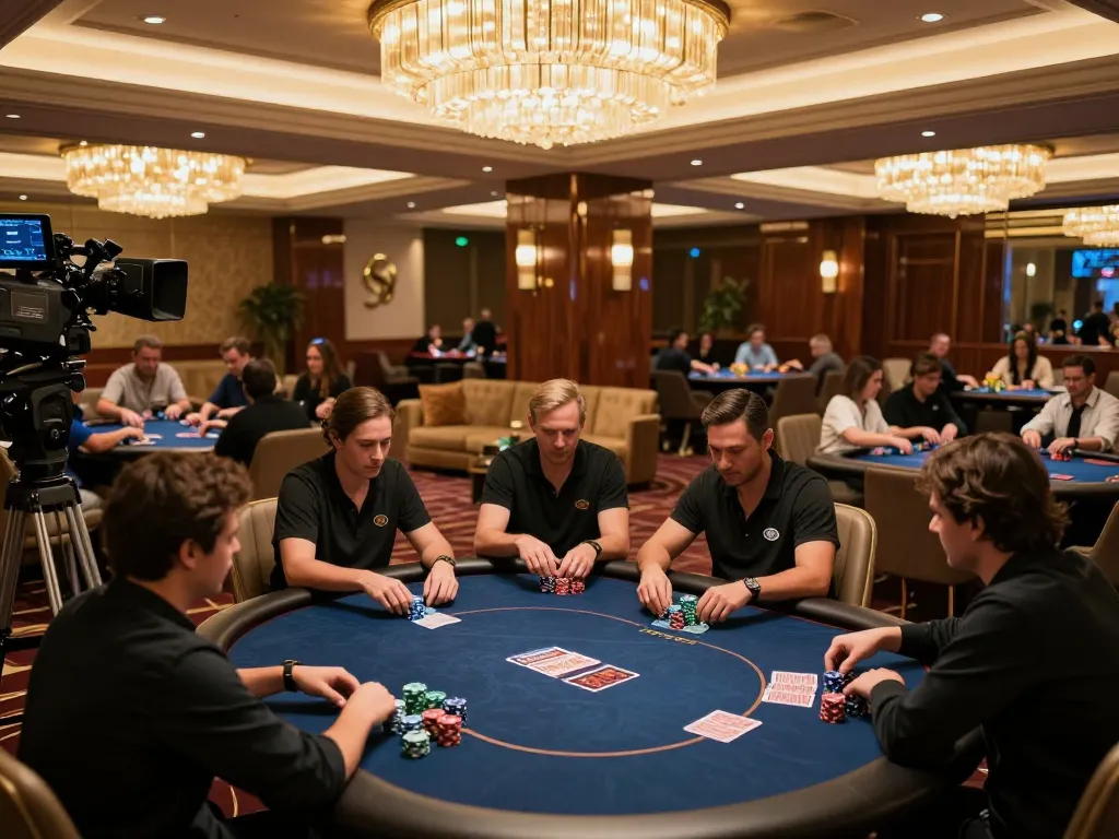 88 club high-stakes poker game showcasing players making strategic bets in luxury setting.