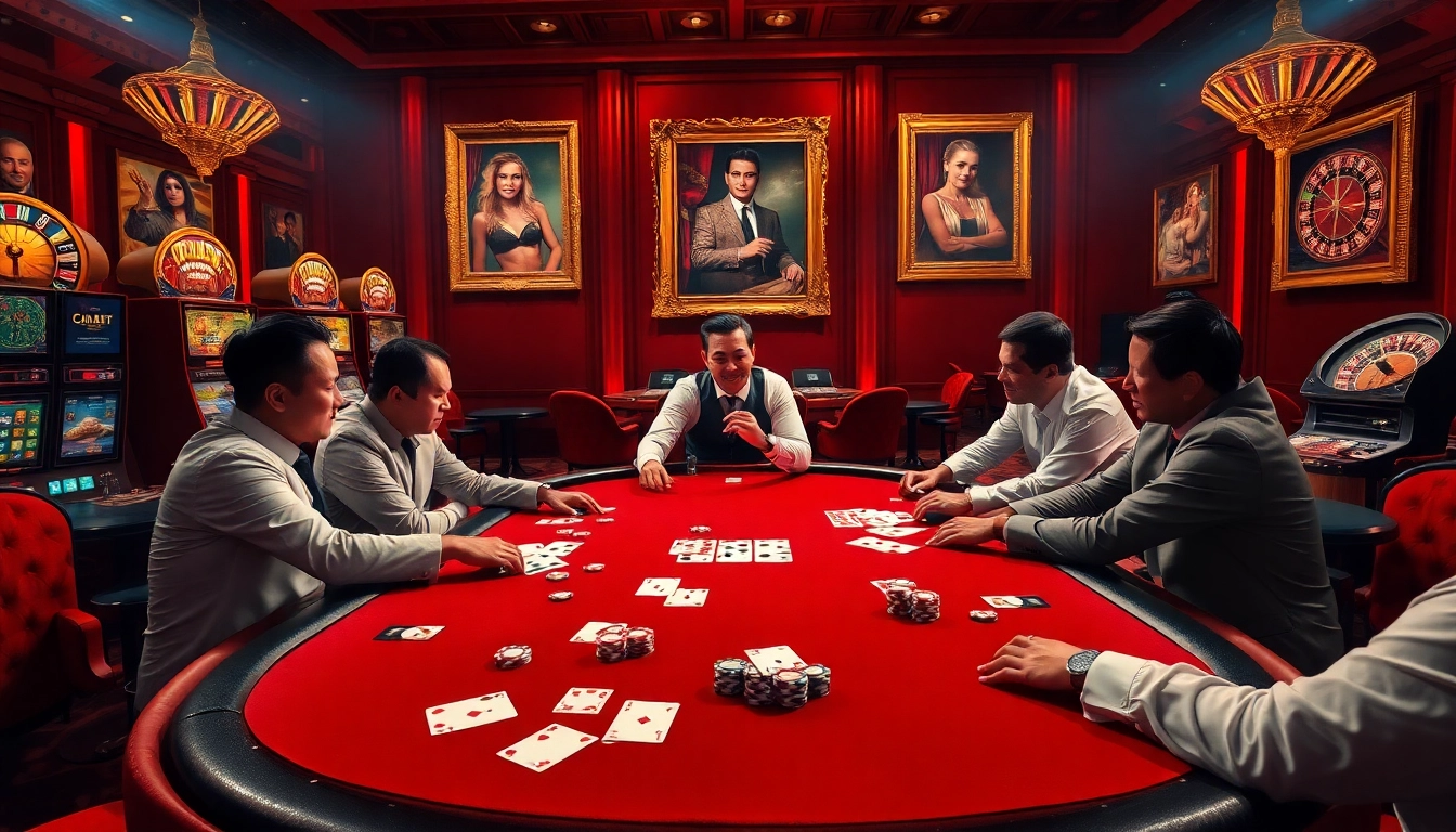 Experience the thrilling atmosphere of a high-stakes poker game at rik vip casino.